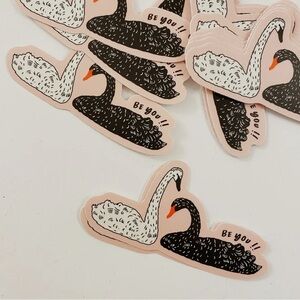 Swan Sticker
